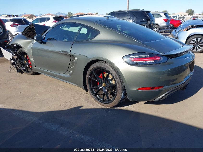 2021 PORSCHE 718 CAYMAN S - WP0AB2A86MS275249