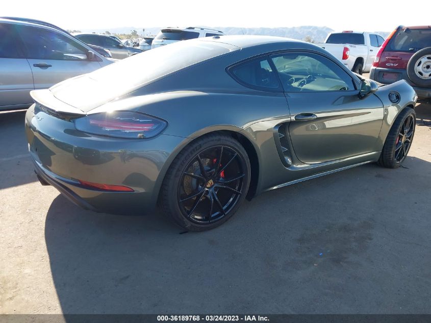 2021 PORSCHE 718 CAYMAN S - WP0AB2A86MS275249