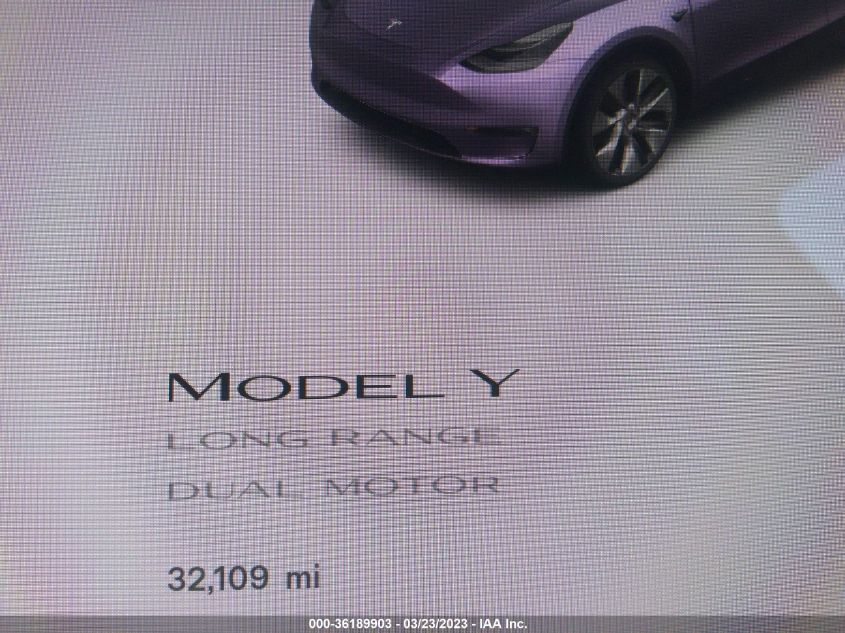 2020 TESLA MODEL Y LONG RANGE - 5YJYGDEE0LF050705