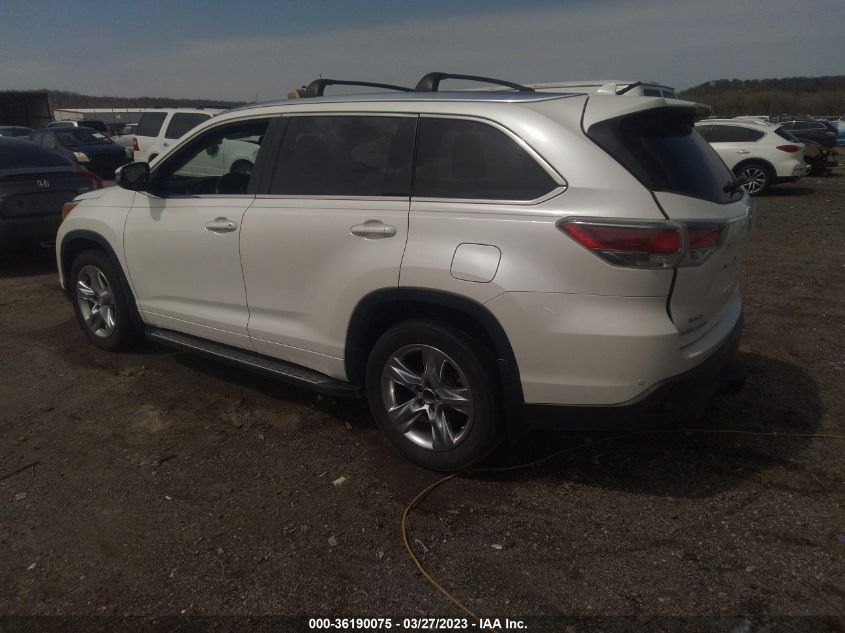 2015 TOYOTA HIGHLANDER LIMITED - 5TDDKRFH8FS135097