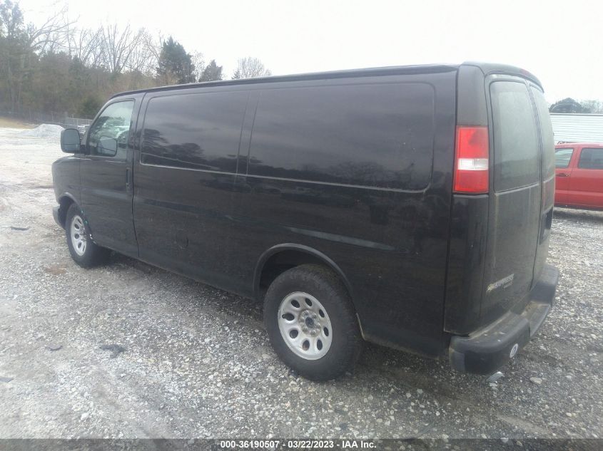 2013 CHEVROLET EXPRESS 1500 WORK VAN 1GCSGAFX8D1107053