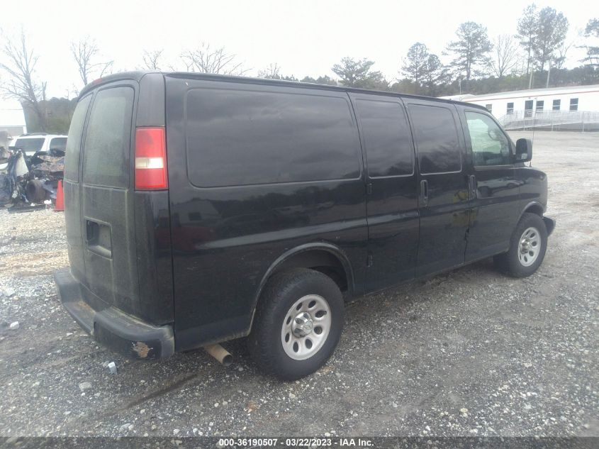2013 CHEVROLET EXPRESS 1500 WORK VAN 1GCSGAFX8D1107053