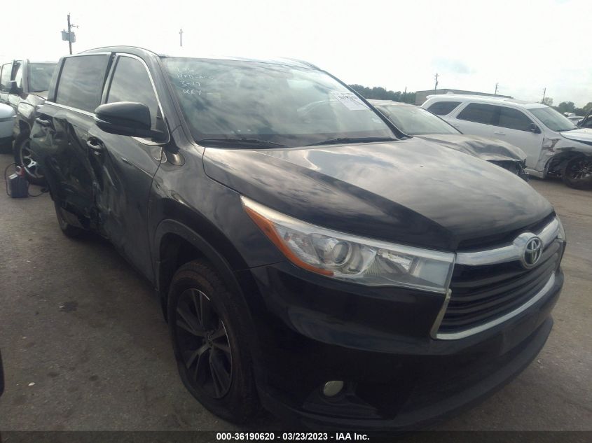 2016 TOYOTA HIGHLANDER XLE - 5TDKKRFHXGS503062