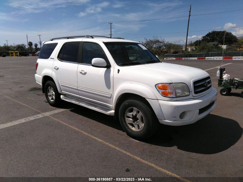 Lot #2544994483 2001 TOYOTA SEQUOIA LIMITED salvage car