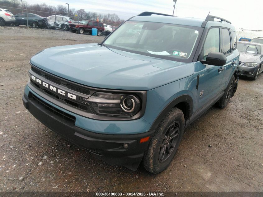 2021 FORD BRONCO SPORT BIG BEND - 3FMCR9B69MRA81400