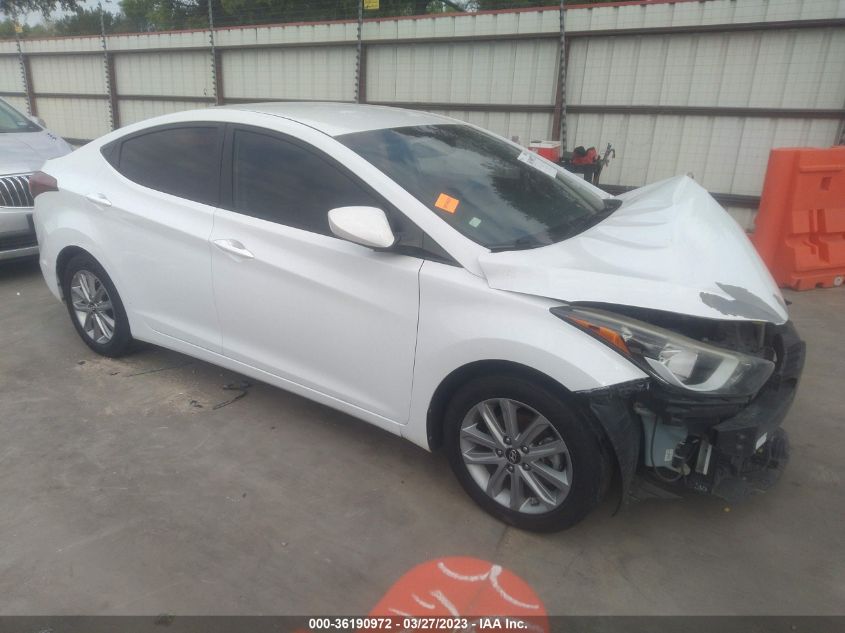 2016 HYUNDAI ELANTRA SE - 5NPDH4AEXGH768318