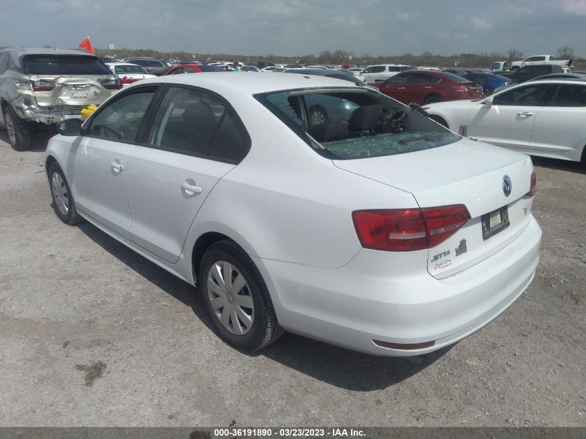 2015 VOLKSWAGEN JETTA SEDAN 2.0L S - 3VW2K7AJ1FM400266