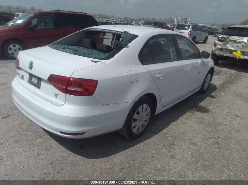 2015 VOLKSWAGEN JETTA SEDAN 2.0L S - 3VW2K7AJ1FM400266