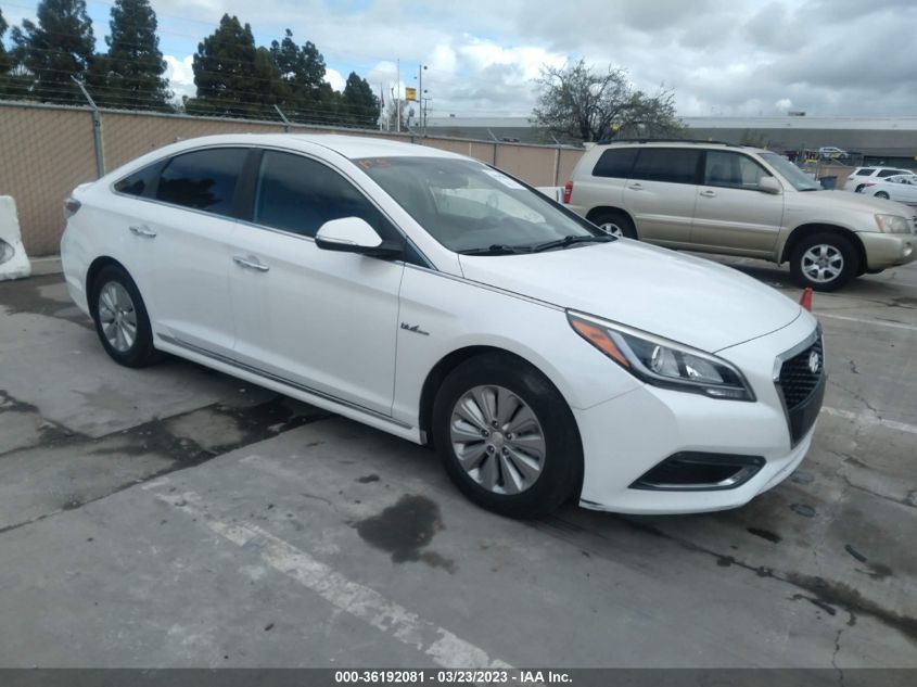 2016 HYUNDAI SONATA HYBRID SE - KMHE24L16GA018501