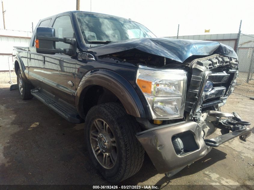 2016 FORD SUPER DUTY F-250 SRW LARIAT/PLATINUM - 1FT7W2B6XGEA12762