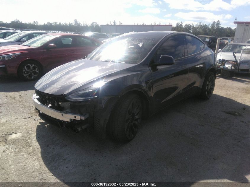 2022 TESLA MODEL Y PERFORMANCE - 7SAYGDEF0NF406309