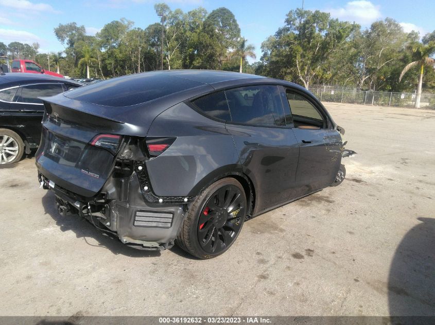 2022 TESLA MODEL Y PERFORMANCE - 7SAYGDEF0NF406309