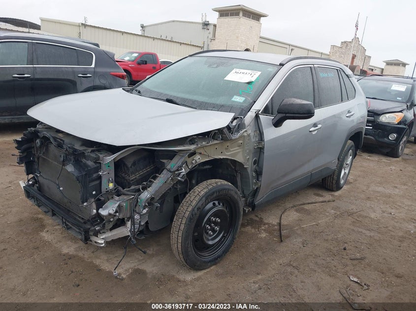 VIN 2T3L6RFV5MW010284 2021 TOYOTA RAV4 HYBRID LE