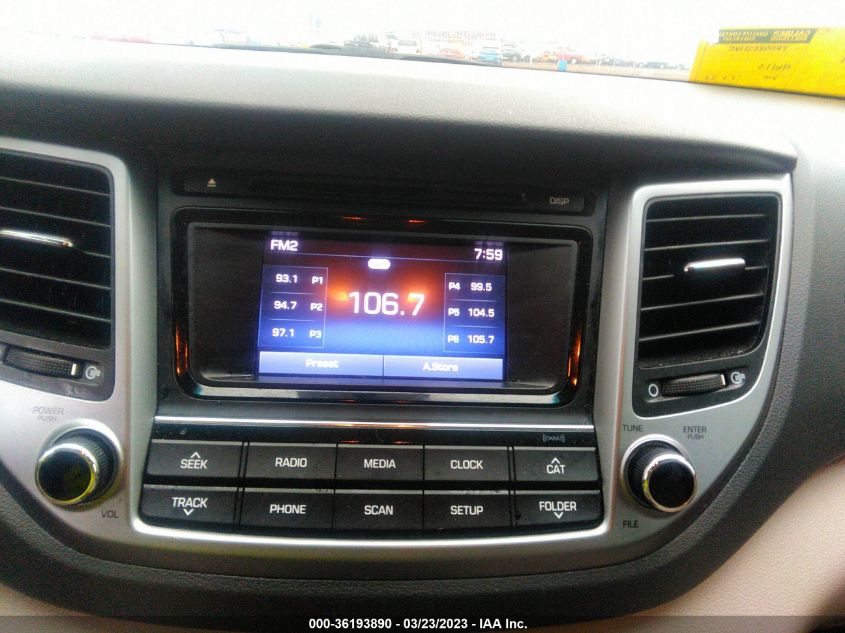 2017 HYUNDAI TUCSON SPORT - KM8J33A23HU389603