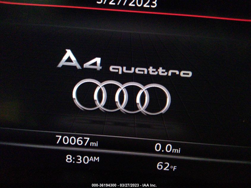 2018 AUDI A4 PREMIUM PLUS - WAUENAF42JA108734