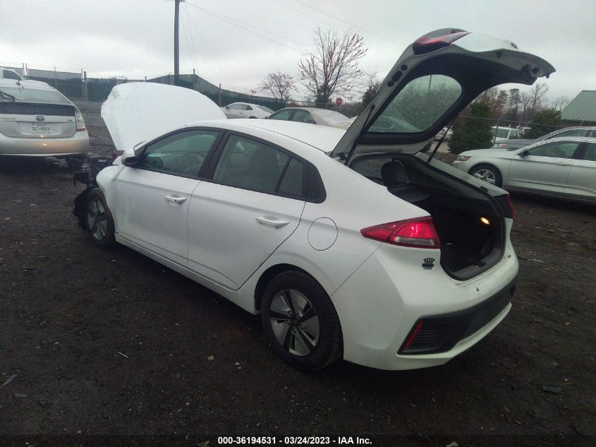 2022 HYUNDAI IONIQ HYBRID BLUE - KMHC65LC3NU270639