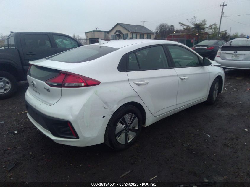 2022 HYUNDAI IONIQ HYBRID BLUE - KMHC65LC3NU270639