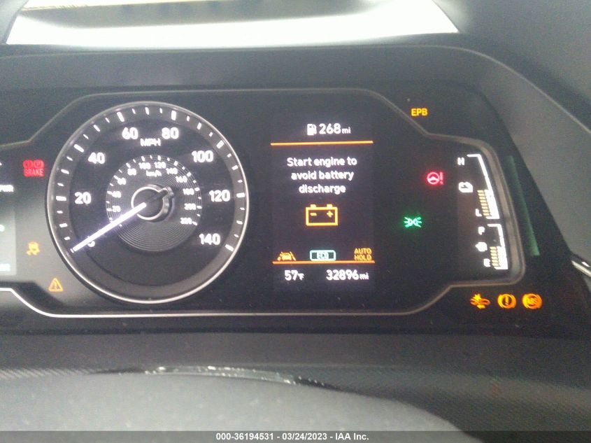 2022 HYUNDAI IONIQ HYBRID BLUE - KMHC65LC3NU270639
