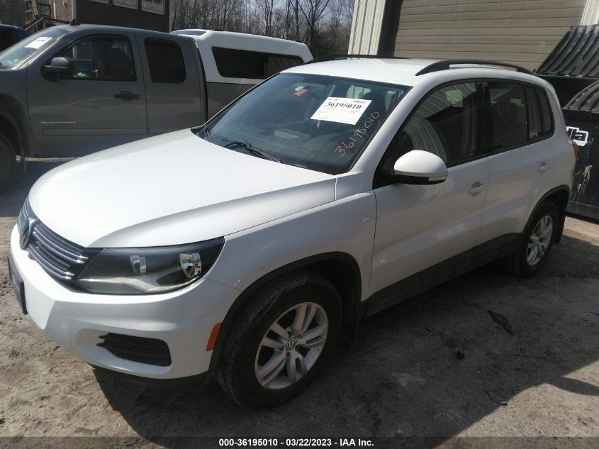 2015 VOLKSWAGEN TIGUAN S - WVGBV7AX7FW579875