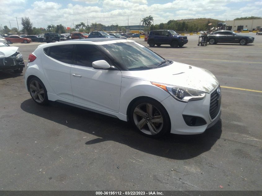 2015 HYUNDAI VELOSTER TURBO - KMHTC6AE0FU216641