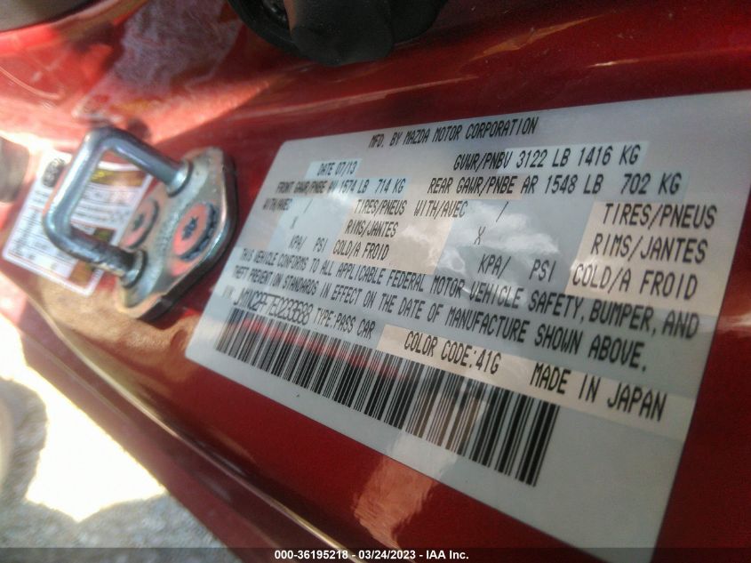 2014 MAZDA MX-5 MIATA GRAND TOURING - JM1NC2PF7E0233688