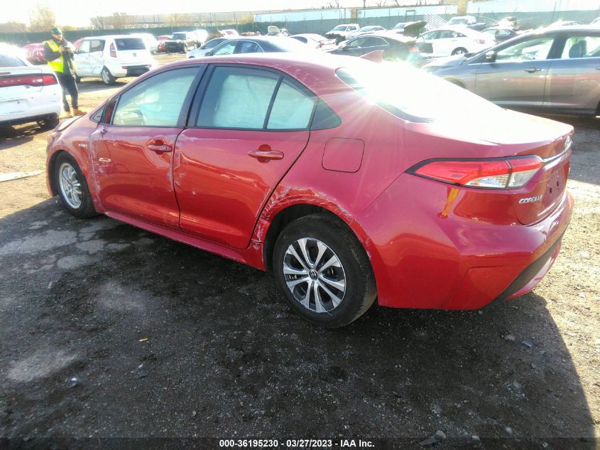 2021 TOYOTA COROLLA HYBRID LE - JTDEAMDE2MJ031279