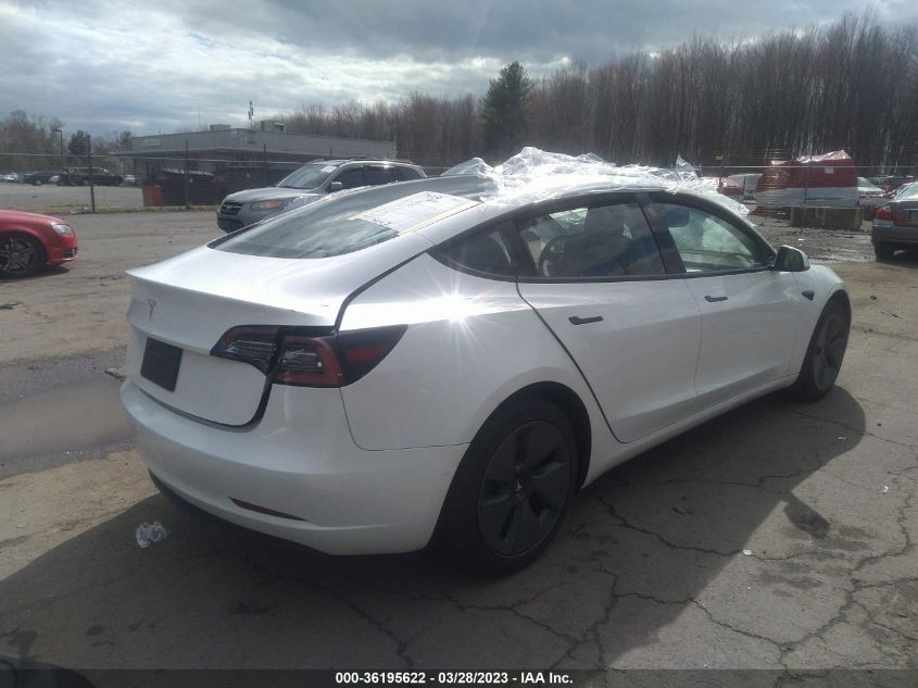 2022 TESLA MODEL 3 - 5YJ3E1EA4NF347667