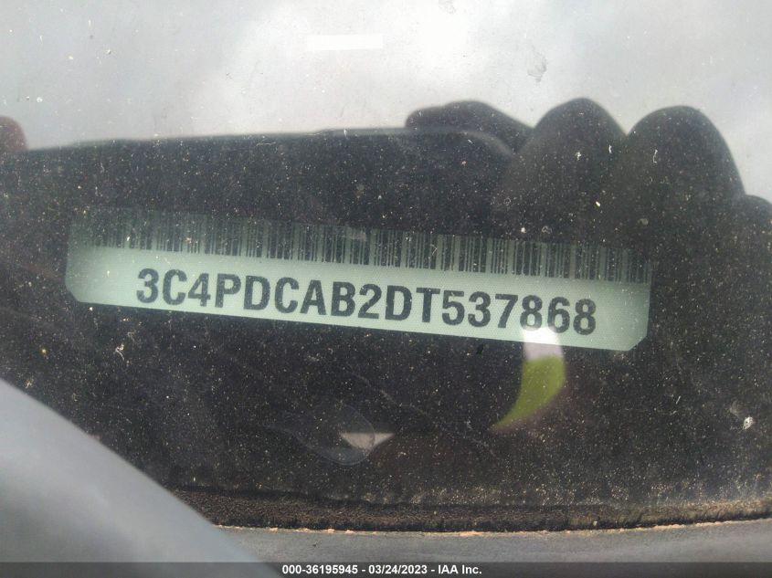 2013 DODGE JOURNEY AMERICAN VALUE PKG - 3C4PDCAB2DT537868