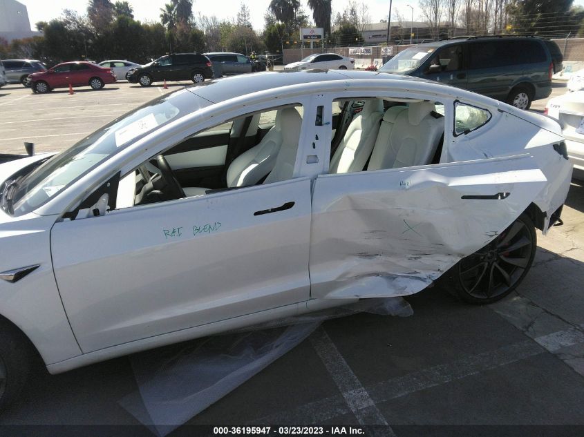 2020 TESLA MODEL 3 PERFORMANCE - 5YJ3E1EC8LF719249