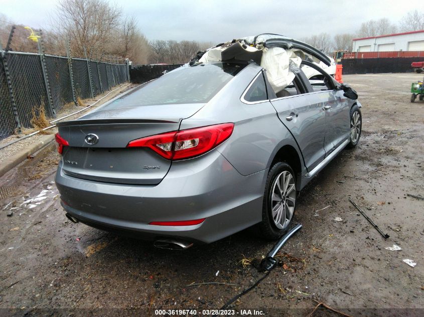 2015 HYUNDAI SONATA 2.4L SPORT - 5NPE34AF2FH102421