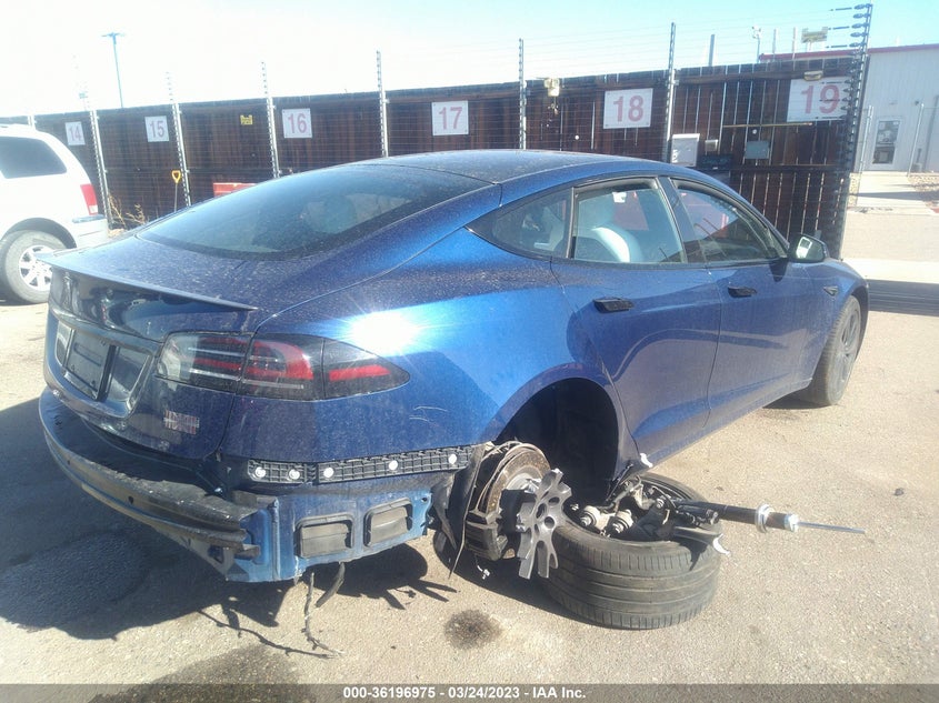 VIN 5YJSA1E68NF487160 2022 TESLA MODEL S PLAID
