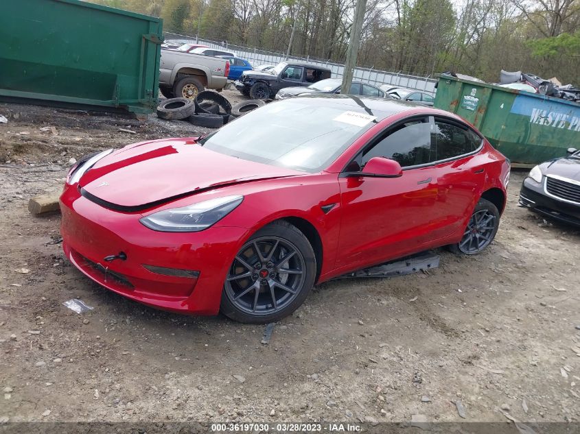2021 TESLA MODEL 3 STANDARD RANGE PLUS - 5YJ3E1EA4MF955607