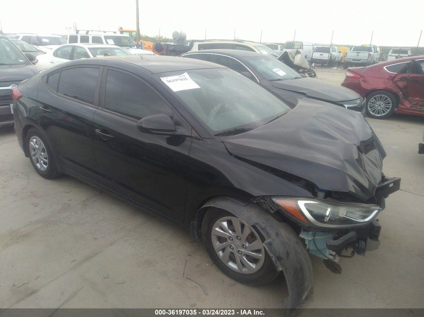 VIN KMHD74LFXHU393347 2017 HYUNDAI ELANTRA SE