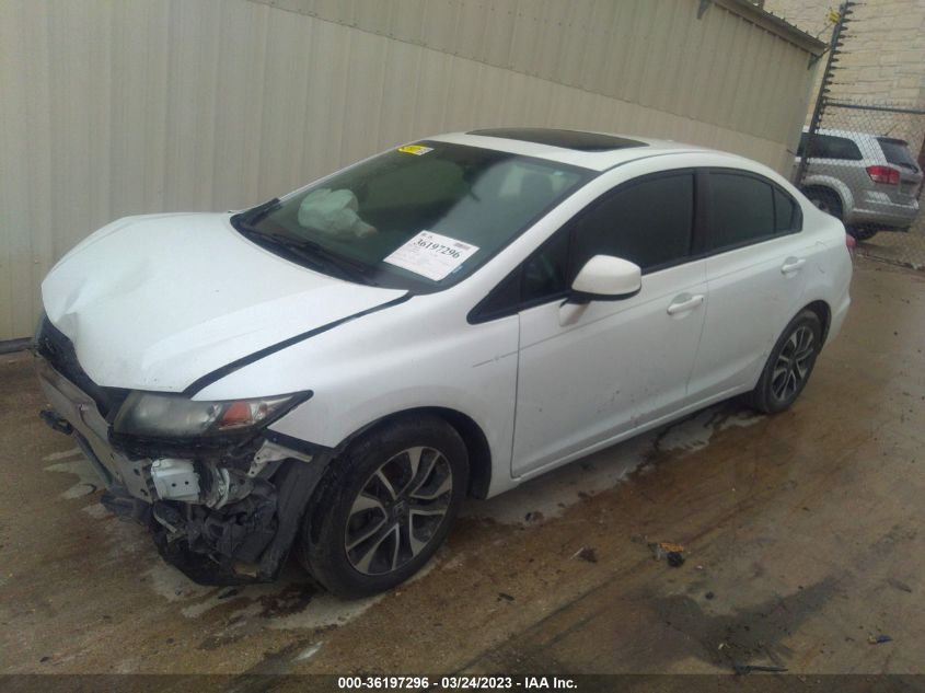 2013 HONDA CIVIC SDN EX-L - 19XFB2F99DE001120