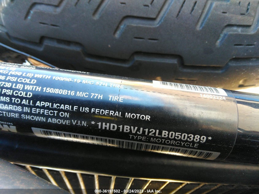 VIN 1HD1BVJ12LB050389 2020 HARLEY-DAVIDSON FXST