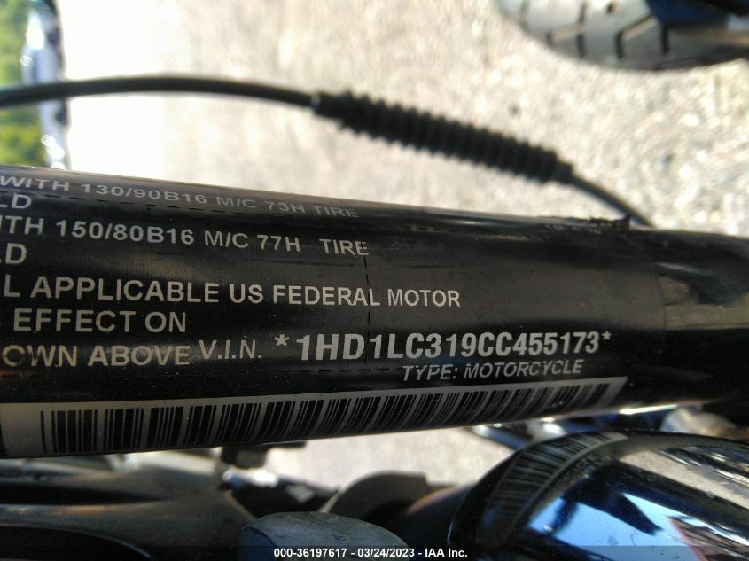 2012 HARLEY-DAVIDSON XL1200 FORTY-EIGHT - 1HD1LC319CC455173