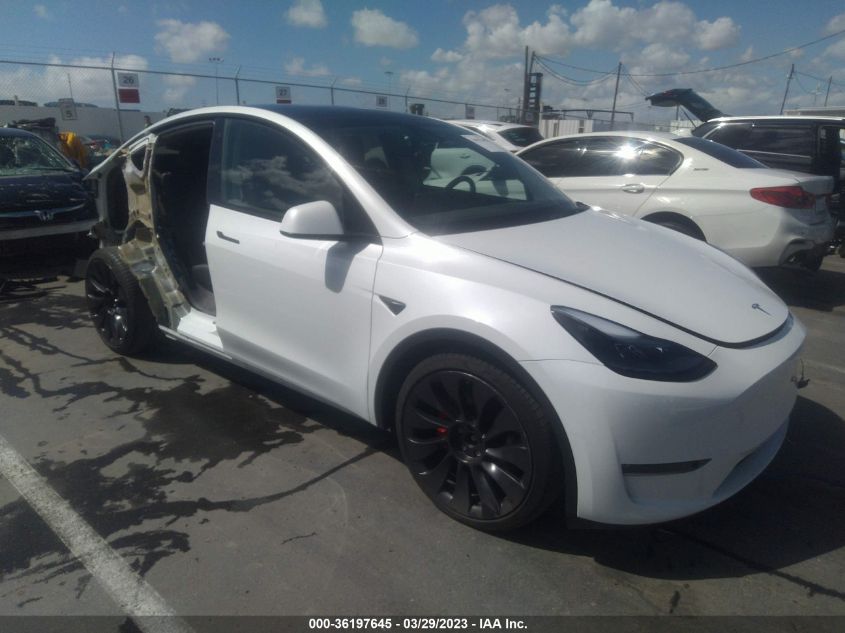 2021 TESLA MODEL Y PERFORMANCE - 5YJYGDEF2MF276044