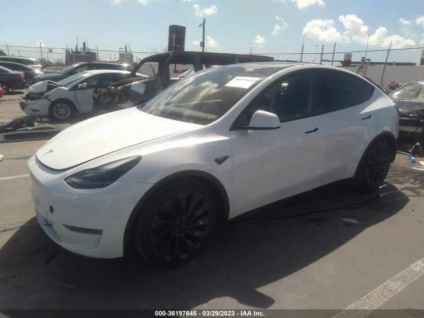 2021 TESLA MODEL Y PERFORMANCE - 5YJYGDEF2MF276044