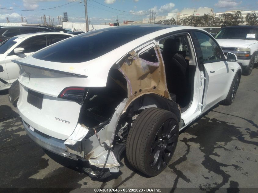 2021 TESLA MODEL Y PERFORMANCE - 5YJYGDEF2MF276044