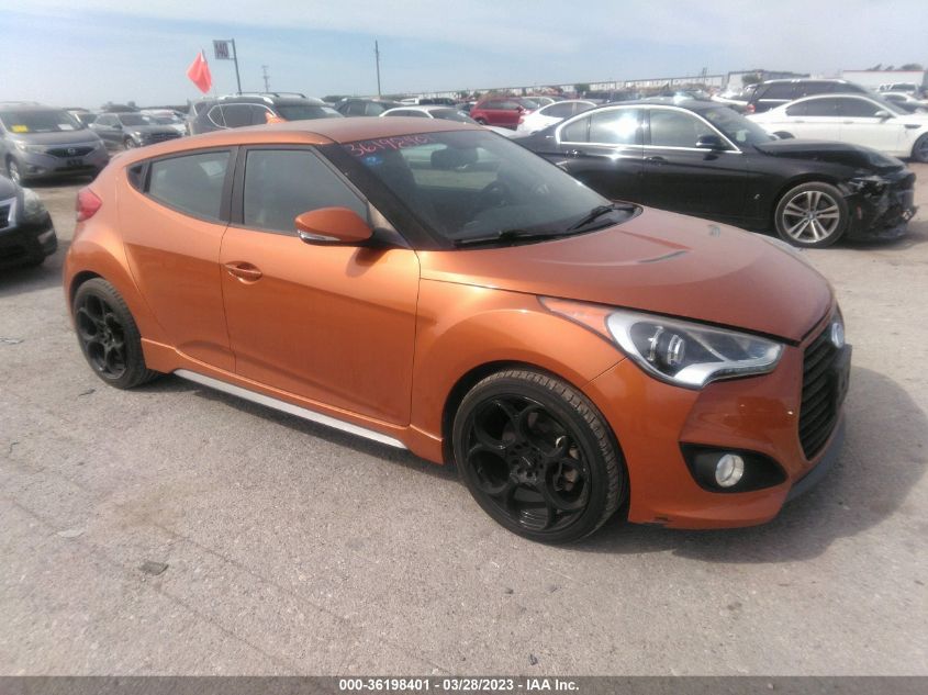 2014 HYUNDAI VELOSTER TURBO - KMHTC6AE8EU211430