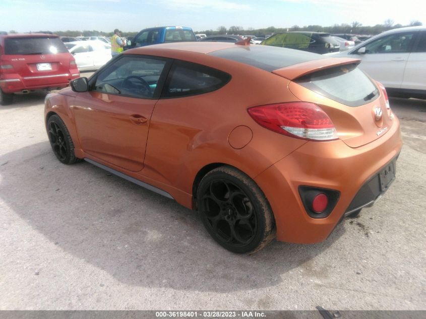 2014 HYUNDAI VELOSTER TURBO - KMHTC6AE8EU211430