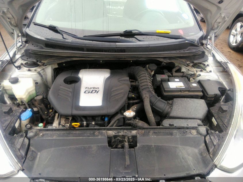 2013 HYUNDAI VELOSTER TURBO W/BLUE INT - KMHTC6AE2DU112133