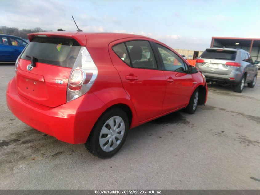 2013 TOYOTA PRIUS C ONE/TWO/THREE/FOUR - JTDKDTB31D1047527
