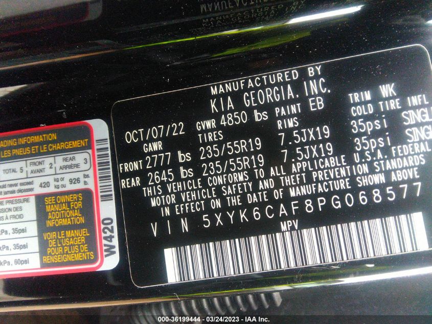 2023 KIA SPORTAGE X-LINE - 5XYK6CAF8PG068577