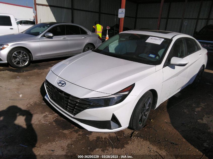 2022 HYUNDAI ELANTRA LIMITED - 5NPLP4AG7NH072884