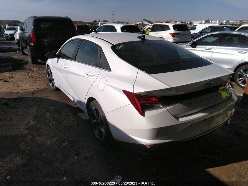 2022 HYUNDAI ELANTRA LIMITED - 5NPLP4AG7NH072884