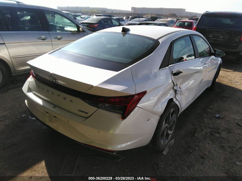 2022 HYUNDAI ELANTRA LIMITED - 5NPLP4AG7NH072884