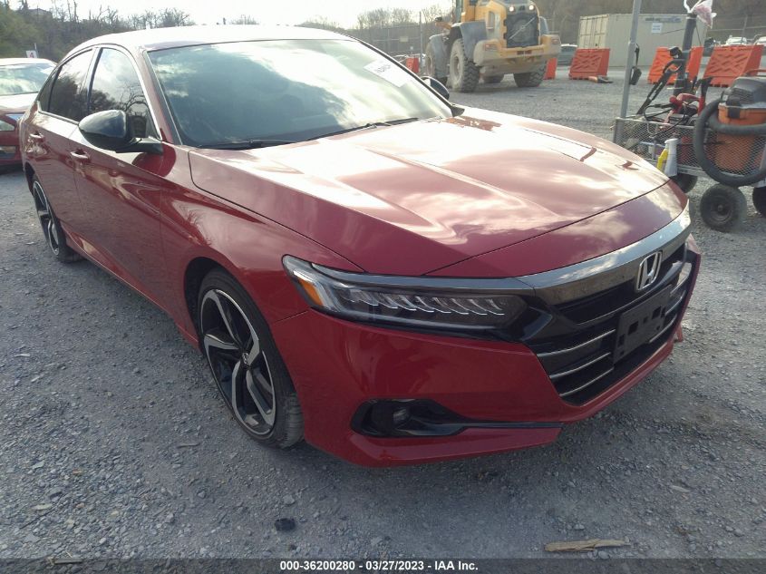 2022 HONDA ACCORD SEDAN SPORT - 1HGCV2F33NA012108
