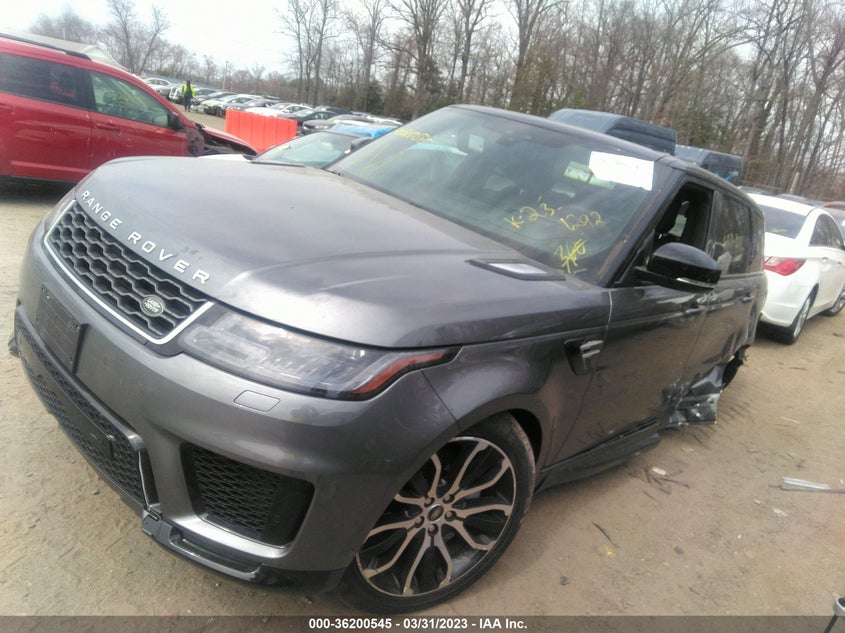 2019 LAND ROVER RANGE ROVER SPORT HSE VIN: SALWR2RU2KA861798