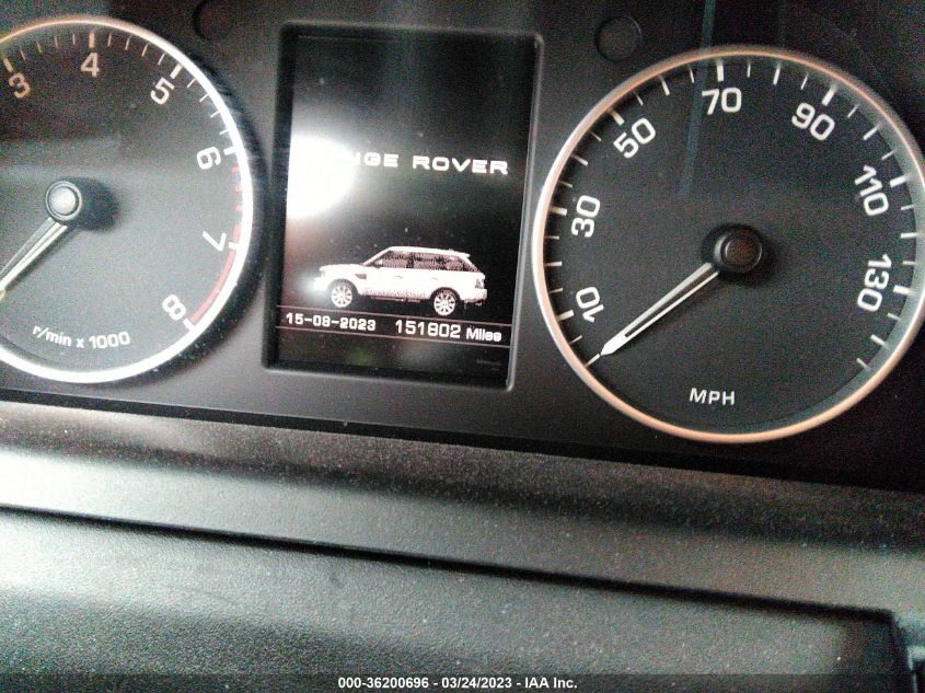 2013 LAND ROVER RANGE ROVER SPORT HSE LUX - SALSK2D47DA811587